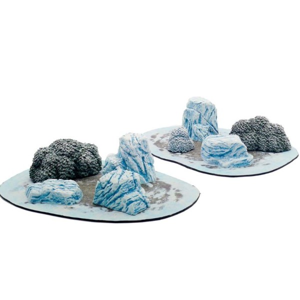 Monster Fight Club - Pre-Painted Scenery - Snowy Ice Fields