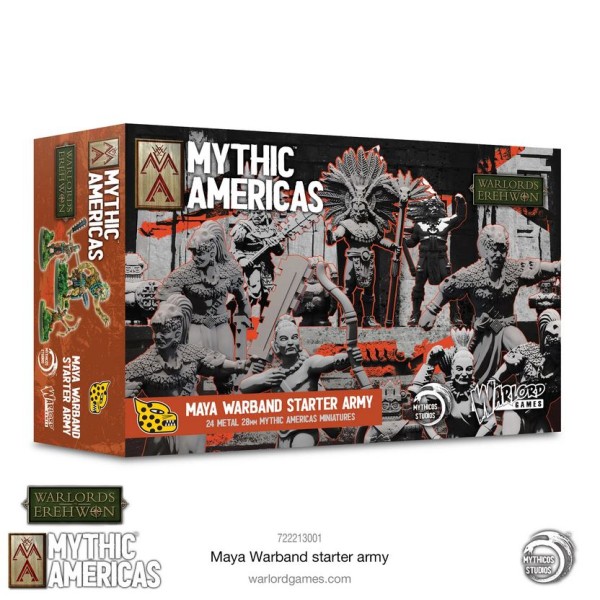 Warlords of Erehwon - Mythic Americas - Maya Army - Warband Starter Set