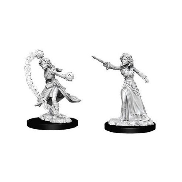 Pathfinder - Deep Cuts Unpainted Miniatures: Human Female Wizard