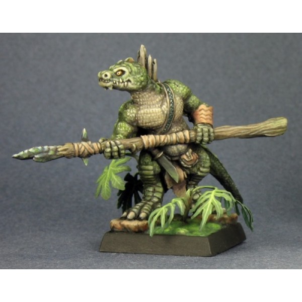 Reaper - Bones - Lizardman Spearman